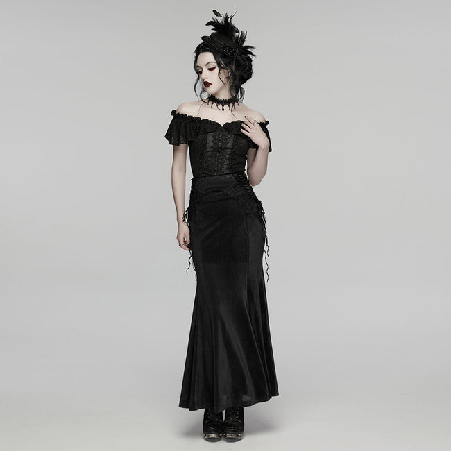 Hut im Gothic-Federband-Stil