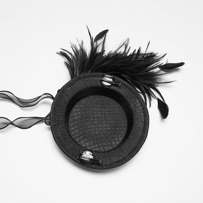 Hut im Gothic-Federband-Stil