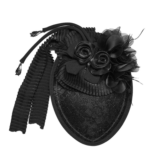 Gothic-Hut mit Rosenband