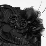 Gothic-Hut mit Rosenband