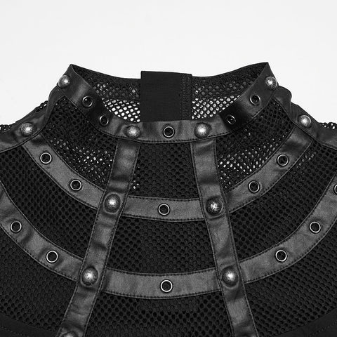 Punk Cage Visual Stehkragen-T-Shirt