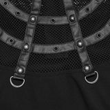 Punk Cage Visual Stehkragen-T-Shirt