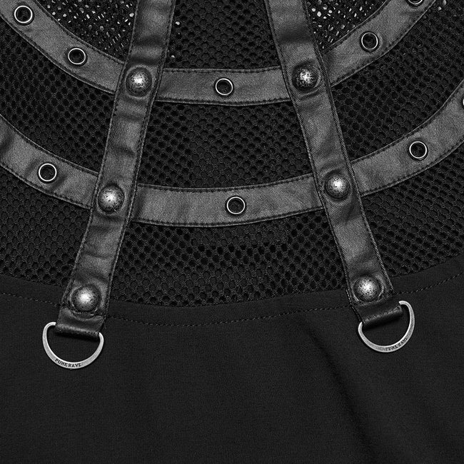 Punk Cage Visual Stehkragen-T-Shirt