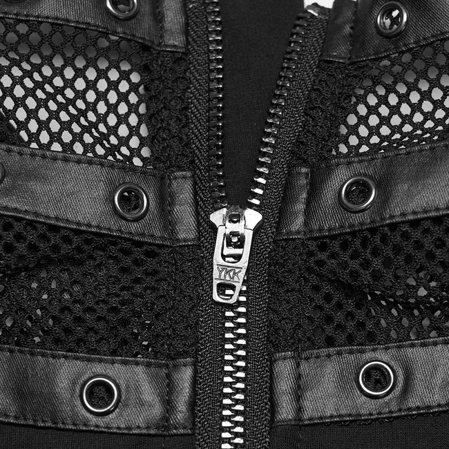 Punk Cage Visual Stehkragen-T-Shirt