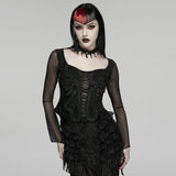 Gothic-Stickerei-T-Shirt