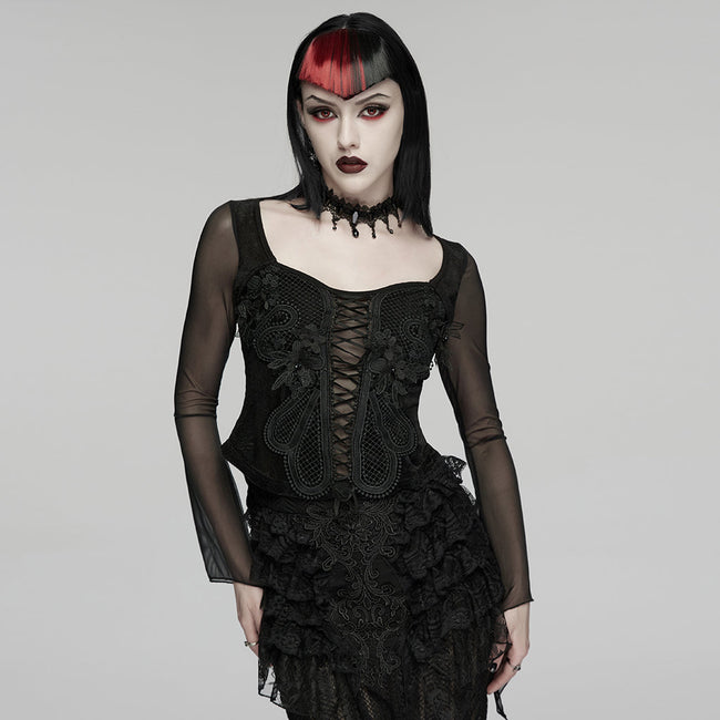 Gothic-Stickerei-T-Shirt