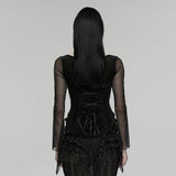 Gothic-Stickerei-T-Shirt