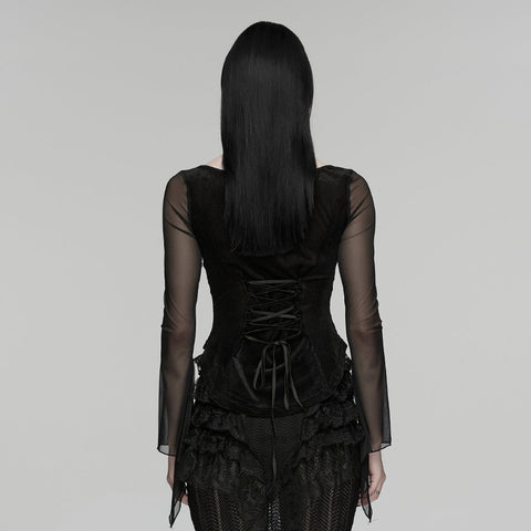 Gothic-Stickerei-T-Shirt