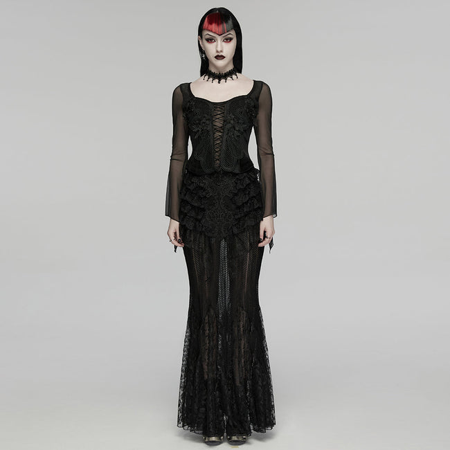 Gothic-Stickerei-T-Shirt