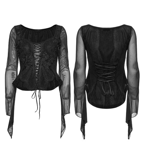 Gothic-Stickerei-T-Shirt