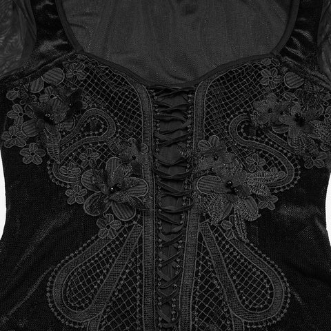 Gothic-Stickerei-T-Shirt