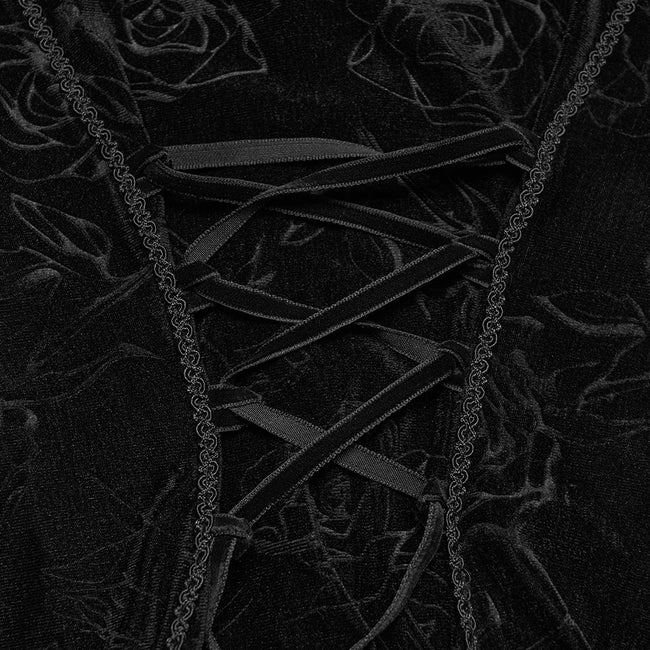 Gothic-Top mit wunderschöner Rose