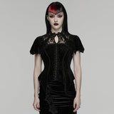 Gothic-Top mit wunderschöner Rose