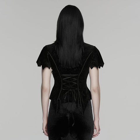 Gothic-Top mit wunderschöner Rose