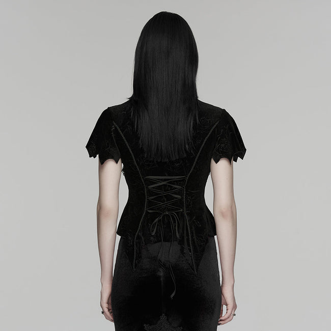 Gothic-Top mit wunderschöner Rose