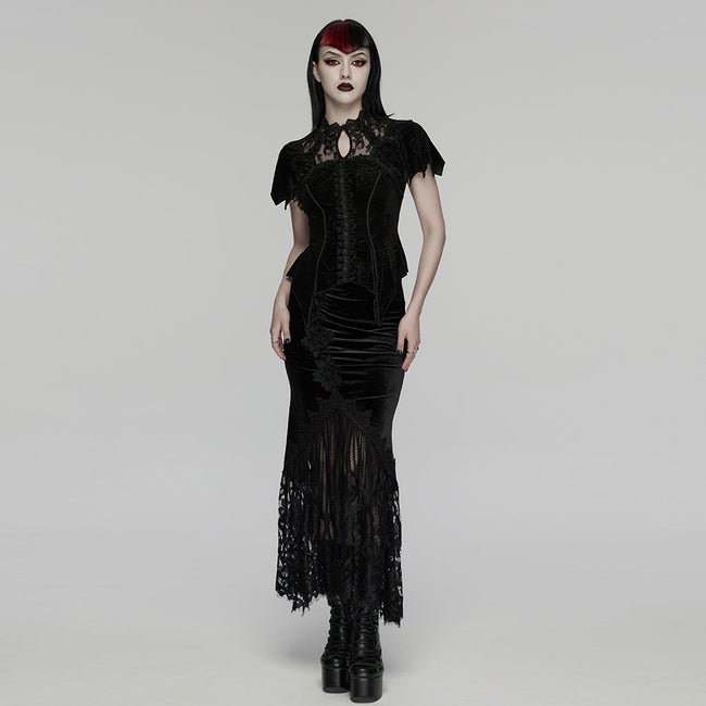 Gothic-Top mit wunderschöner Rose