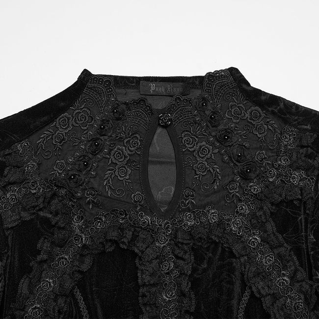 Gothic-Top mit wunderschöner Rose