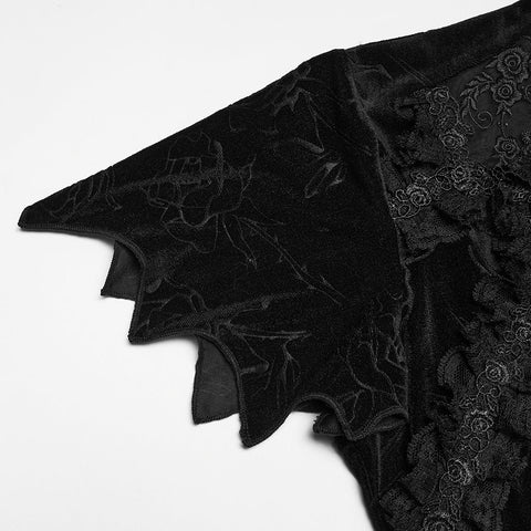 Gothic-Top mit wunderschöner Rose