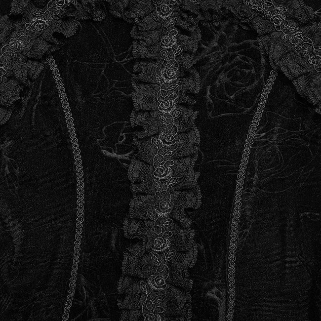 Gothic-Top mit wunderschöner Rose