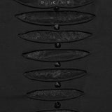 Punk Mesh Perspective Kurzarm-T-Shirt