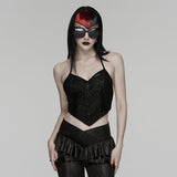 Gothic-Spitzen- und Mesh-Camisole