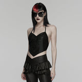 Gothic-Spitzen- und Mesh-Camisole