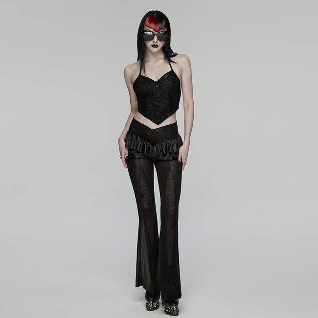 Gothic-Spitzen- und Mesh-Camisole