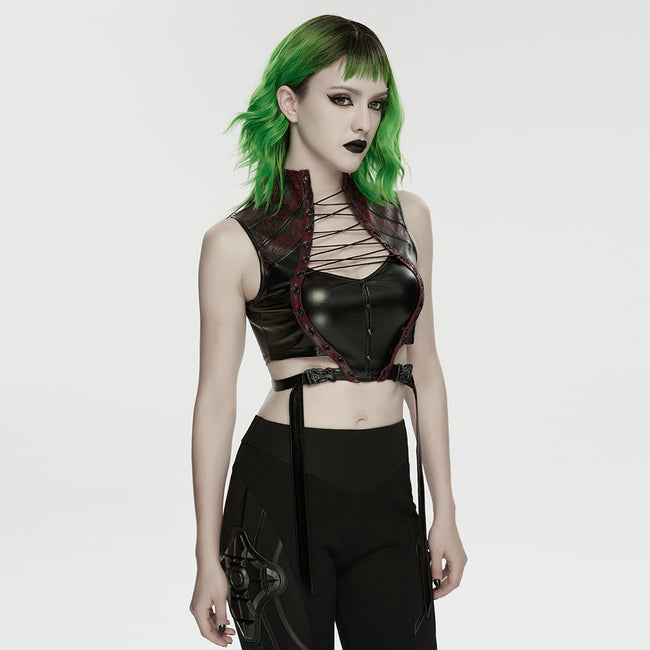Cyberpunk-Ledertop