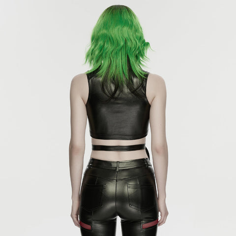 Cyberpunk-Ledertop