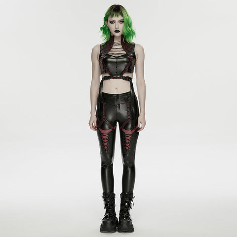 Cyberpunk-Ledertop