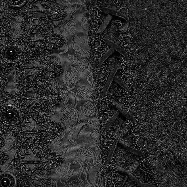 Gothic Rüschen-T-Shirt mit schulterfreiem Ausschnitt