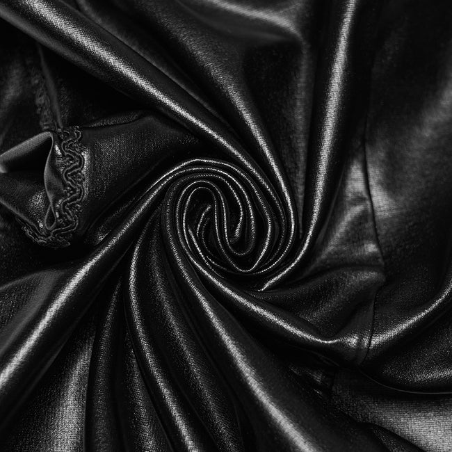 Sexy Leder Gothic Leggings der Frauen im viktorianischen Stil mit Spitze