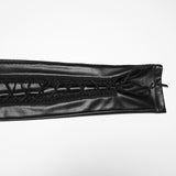 Sexy Leder Gothic Leggings der Frauen im viktorianischen Stil mit Spitze