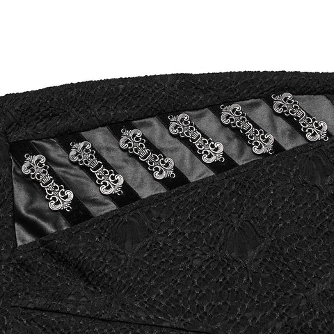Strickleggings mit Goth-Textur