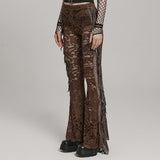 Durchsichtige, ausgestellte Hose aus Spitze im Gothic-Stil