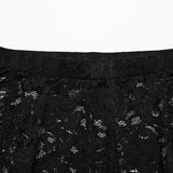 Durchsichtige, ausgestellte Hose aus Spitze im Gothic-Stil