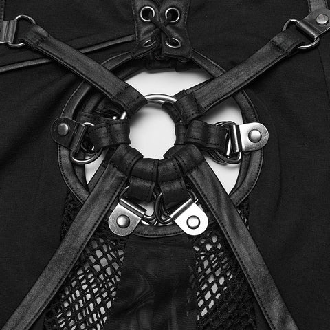 PUNK Radial Hollow Leggings