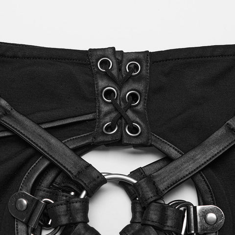 PUNK Radial Hollow Leggings