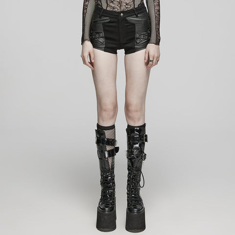 Punk-Metal-Ring-Shorts