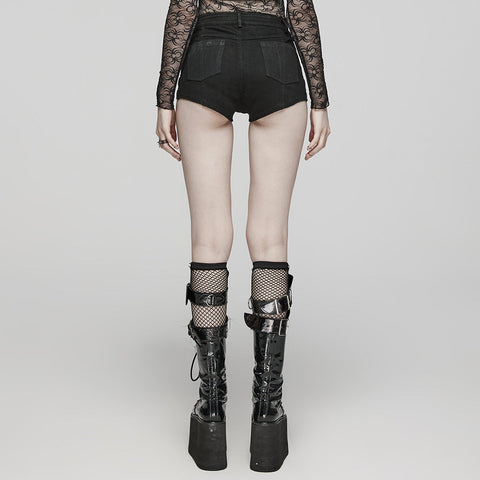 Punk-Metal-Ring-Shorts
