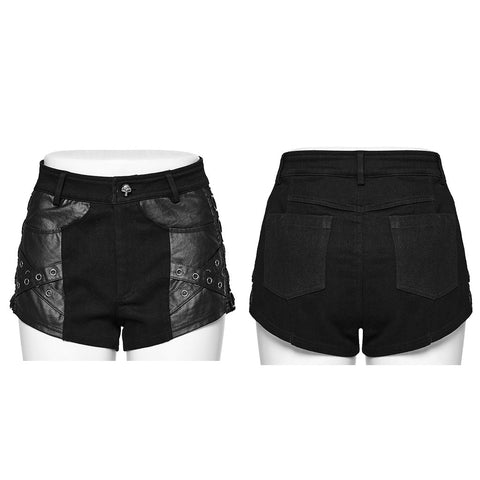 Punk-Metal-Ring-Shorts