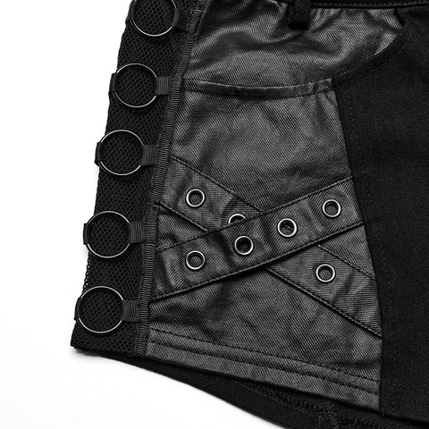 Punk-Metal-Ring-Shorts