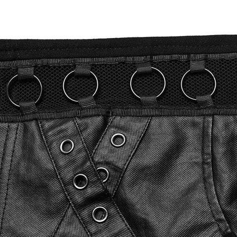 Punk-Metal-Ring-Shorts