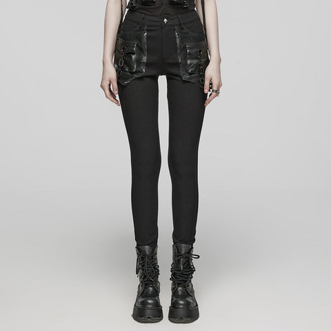 Punk-Hose mit 3D-Taschen