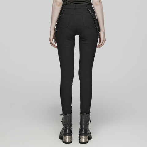 Punk-Hose mit 3D-Taschen