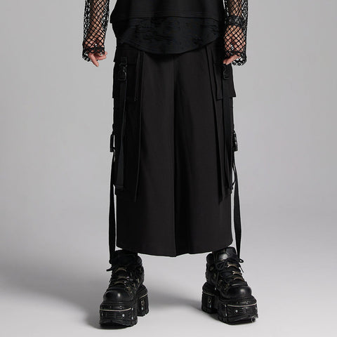 Cyberpunk-Shorts mit weitem Bein