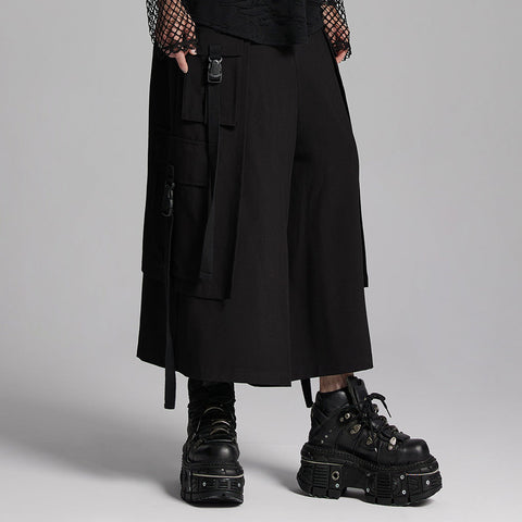 Cyberpunk-Shorts mit weitem Bein