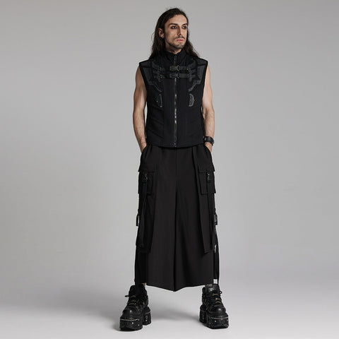 Cyberpunk-Shorts mit weitem Bein