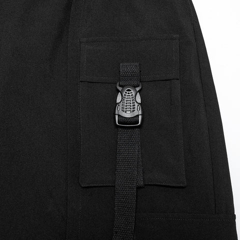Cyberpunk-Shorts mit weitem Bein