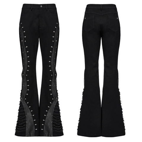 Dekadente Schlaghose im Punk-Street-Stil